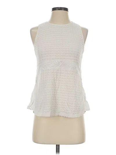 Pre-owned Deletta Sleeveless Blouse In Ivory