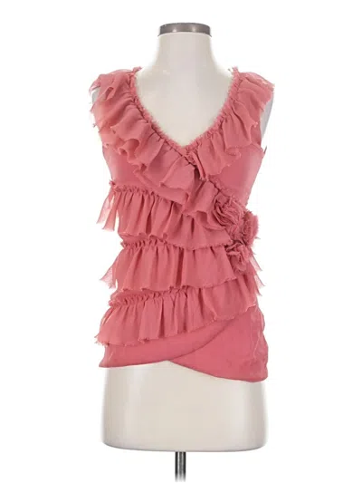 Pre-owned Deletta Sleeveless Blouse In Pink
