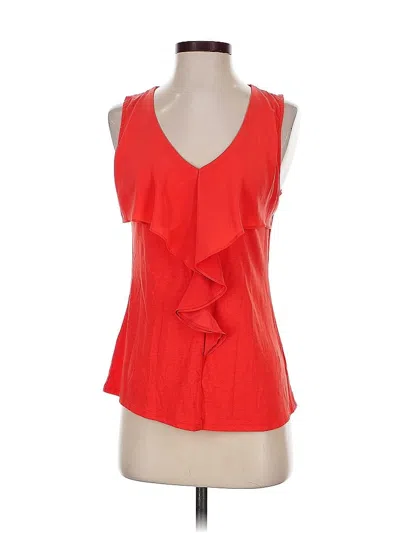 Pre-owned Deletta Sleeveless Blouse In Red