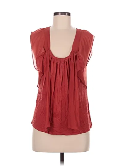Pre-owned Deletta Sleeveless Blouse In Red