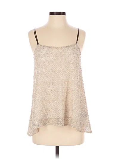 Pre-owned Deletta Sleeveless Blouse In Tan