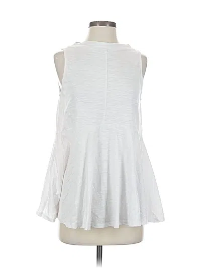 Pre-owned Deletta Sleeveless Blouse In White