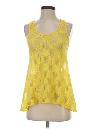 Pre-owned Deletta Sleeveless Blouse In Yellow