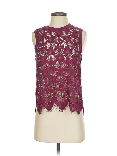 Pre-owned Deletta Sleeveless T-shirt In Burgundy