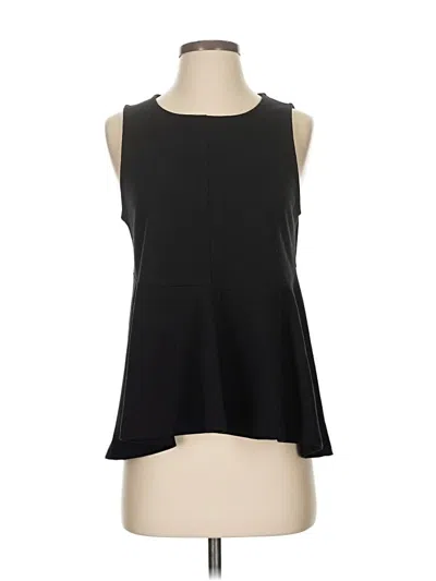 Pre-owned Deletta Sleeveless Top Black Halter Neckline Tops