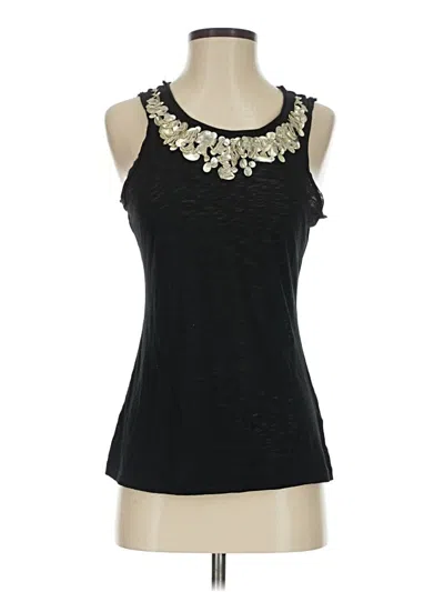 Pre-owned Deletta Sleeveless Top Black Scoop Neck Tops