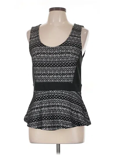 Pre-owned Deletta Sleeveless Top Black Scoop Neck Tops