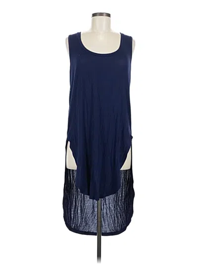 Pre-owned Deletta Sleeveless Top Blue Scoop Neck Tops