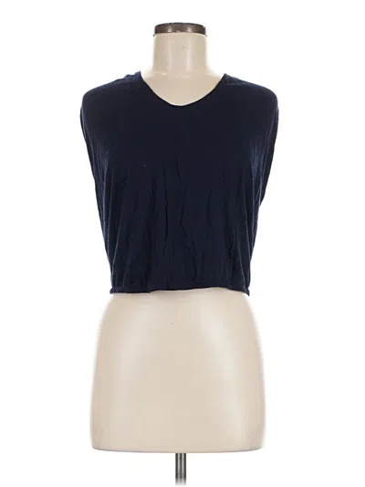 Pre-owned Deletta Sleeveless Top Blue Scoop Neck Tops