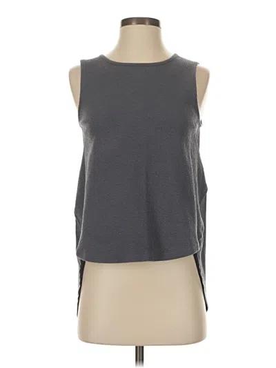 Pre-owned Deletta Sleeveless Top Gray Halter Neckline Tops