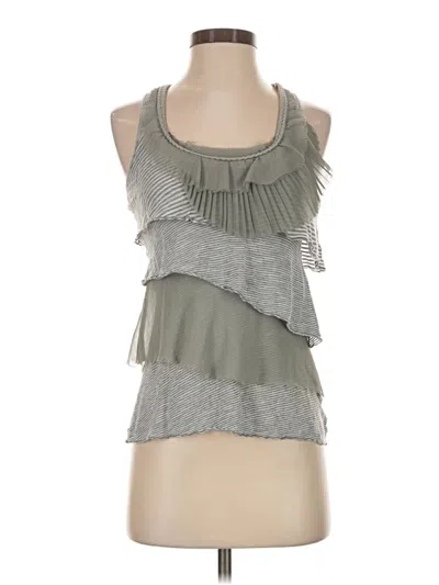 Pre-owned Deletta Sleeveless Top Gray Halter Neckline Tops