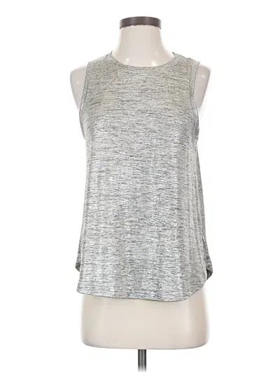 Pre-owned Deletta Sleeveless Top Silver Halter Neckline Tops