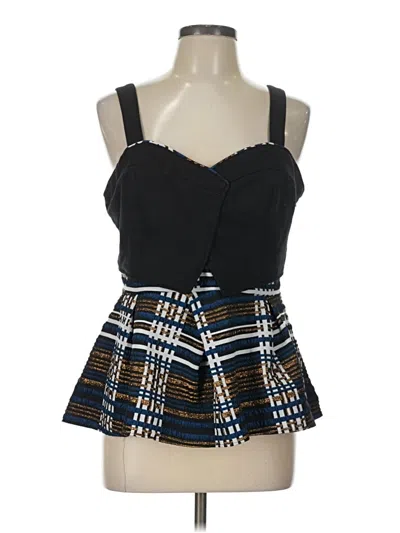 Pre-owned Deletta Tank Top Black Strapless Neckline Tops