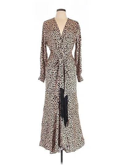 Pre-owned Delfi Collective Casual Dress In Brown
