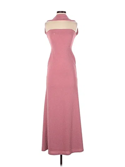 Pre-owned Delfi Collective Casual Dress In Burgundy
