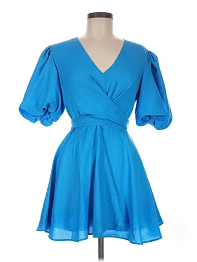 Pre-owned Delfi Collective Cocktail Dress In Blue