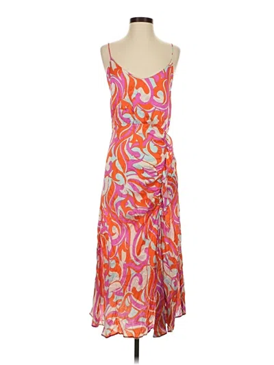 Pre-owned Delfi Collective Cocktail Dress In Orange