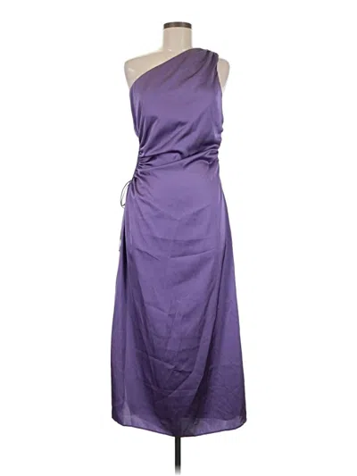 Pre-owned Delfi Collective Cocktail Dress In Purple