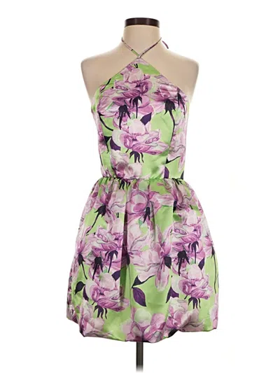 Pre-owned Delfi Collective Cocktail Dress In Purple