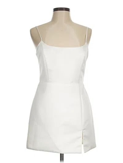 Pre-owned Delfi Collective Cocktail Dress In White