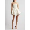 Delfi Collective Elsa Flare Minidress In Cream
