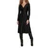 Delfi Collective Francesca Midi Dress In Black In Black