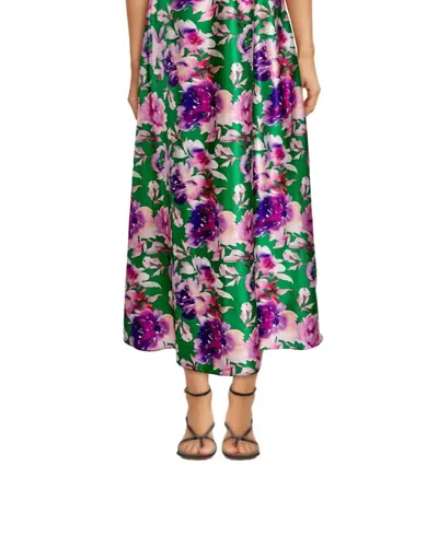 Pre-owned Delfi Collective Giana Dress For Women In Green Floral