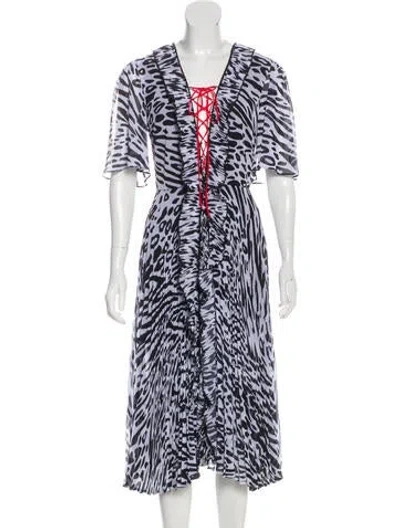 Pre-owned Delfi Collective Gwen Midi Length Dress In Black