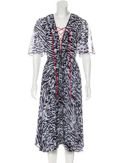 Pre-owned Delfi Collective Gwen Midi Length Dress In Black