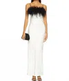 Delfi Collective Lady Dress In Ivory/black In White
