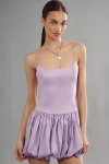 Delfi Collective Natassia Drop-waist Bubble-hem Dress In Purple