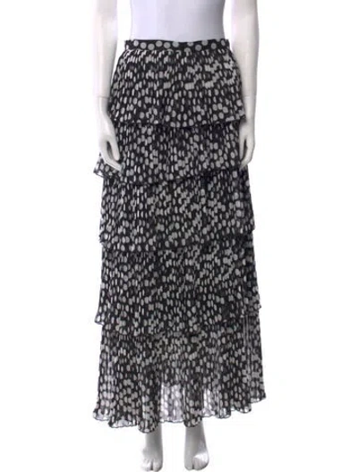 Pre-owned Delfi Collective Polka Dot Print Long Skirt In Multi