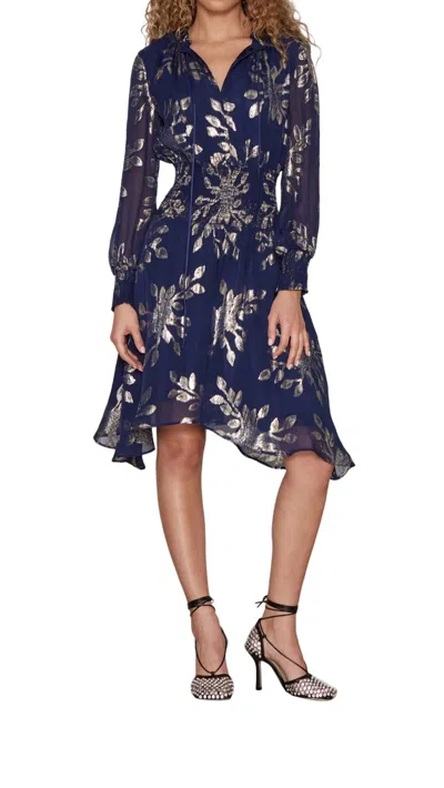 Delfi Collective Rochelle Dress In Navy In Blue