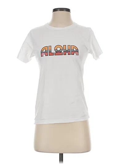 Pre-owned Delfi Collective Short Sleeve T-shirt In White