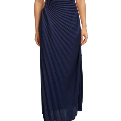 Delfi Collective Solie Gown In Navy In Blue