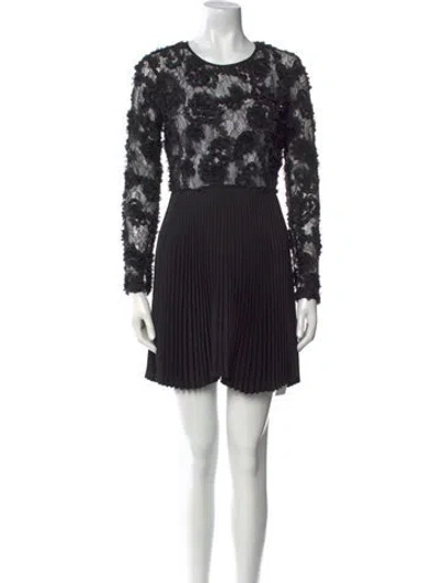 Pre-owned Delfi Collective Striped Mini Dress In Black