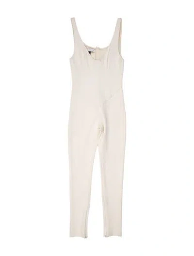 Pre-owned Delfi Collective V-neck Jumpsuit In Neutrals