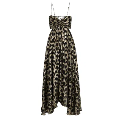 Delfi Collective Women's Adele Dress - Black In Animal Print