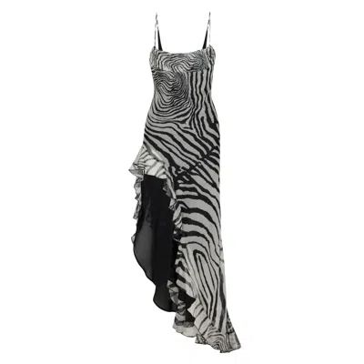 Delfi Collective Women's Black / White Jacqueline Dress - Zebra