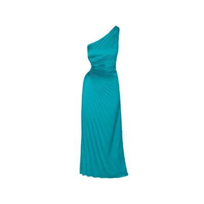 Delfi Collective Women's Blue Solie Teal Long Dress