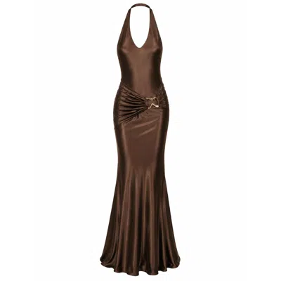 Delfi Collective Women's Brown Soraya Dress - Chocolate