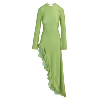 Delfi Collective Women's Green Rosalia Ruffle Dress