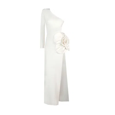 Delfi Collective Women's Neutrals Fleur Long Dress - Ivory In White