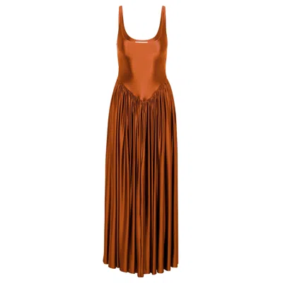 Delfi Collective Women's Orange Oriana Dress - Copper