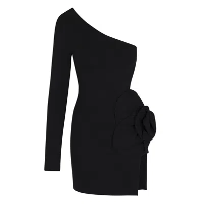 Delfi Collective Women's White / Black Fleur Short Dress - Black In White/black