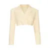 Delfi Collective Women's Yellow / Orange Emily Blazer In Yellow/orange