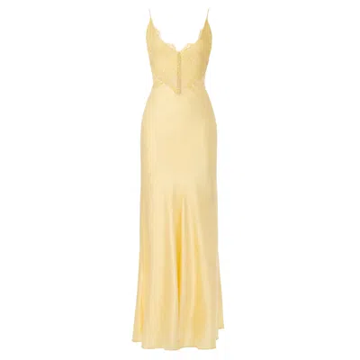 Delfi Collective Women's Yellow Polina Dress Long - Lemon