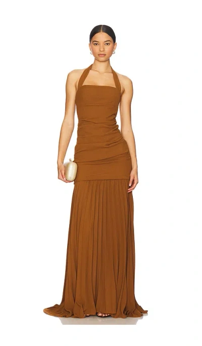 Delfi Delilah Dress In Brown