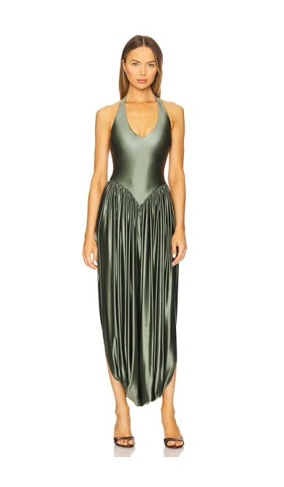 Delfi Ezra Jumpsuit In Olive