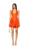 Delfi Hera Short Dress In Tangerine